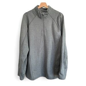 Obermeyer Marathon Top Pullover Men XL 1/4 Zip Gray Athletic Performance